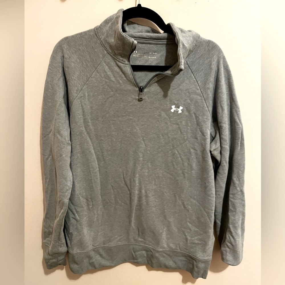 Under Armour Heather Gray HeatGear Pullover